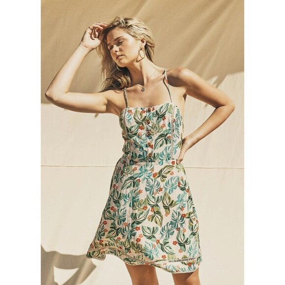 Lost + Wander Dresses & Skirts - Lost+Wander Women's Luau On‎ The Beach Lace Up Rear Bodice Mini Dress Size M NWT